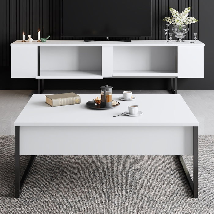 Hanah Home Luxe Set Blanco y Negro